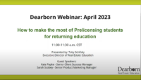How to Make the Most of Prelicensing Students for Returning Education