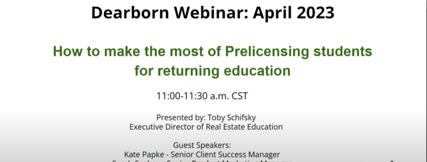 How to Make the Most of Prelicensing Students for Returning Education