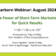 Dearborn August 2024 Webinar: The Power of Short-Term Marketing for Quick Results