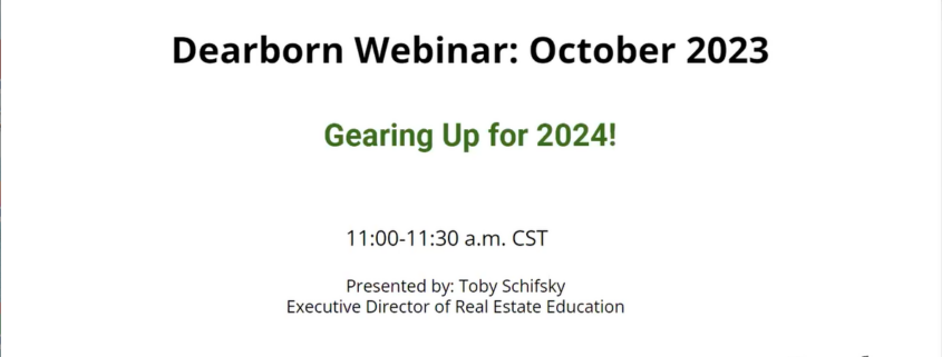 Dearborn October 2023 Webinar: Gearing Up for 2024!