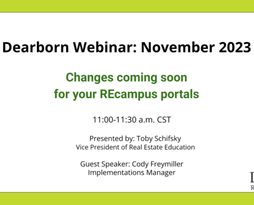 Dearborn November 2023 Webinar: REcampus Redesign & Selecting Your Service Level